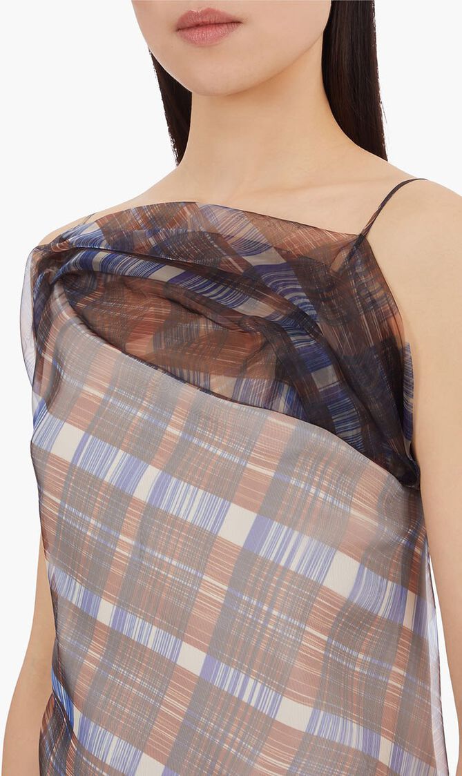 Asymmetric Organza Dress