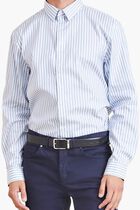 JOE IT COLLAR NOTCHE - DOUBLE FACE STRIPED POPELINE