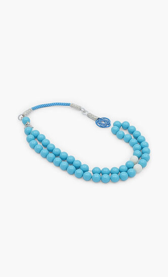 Crystal Turquoise Pearl Masbaha