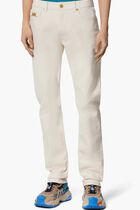 PANT DENIM ECRU STRETCH RINSED DENIM