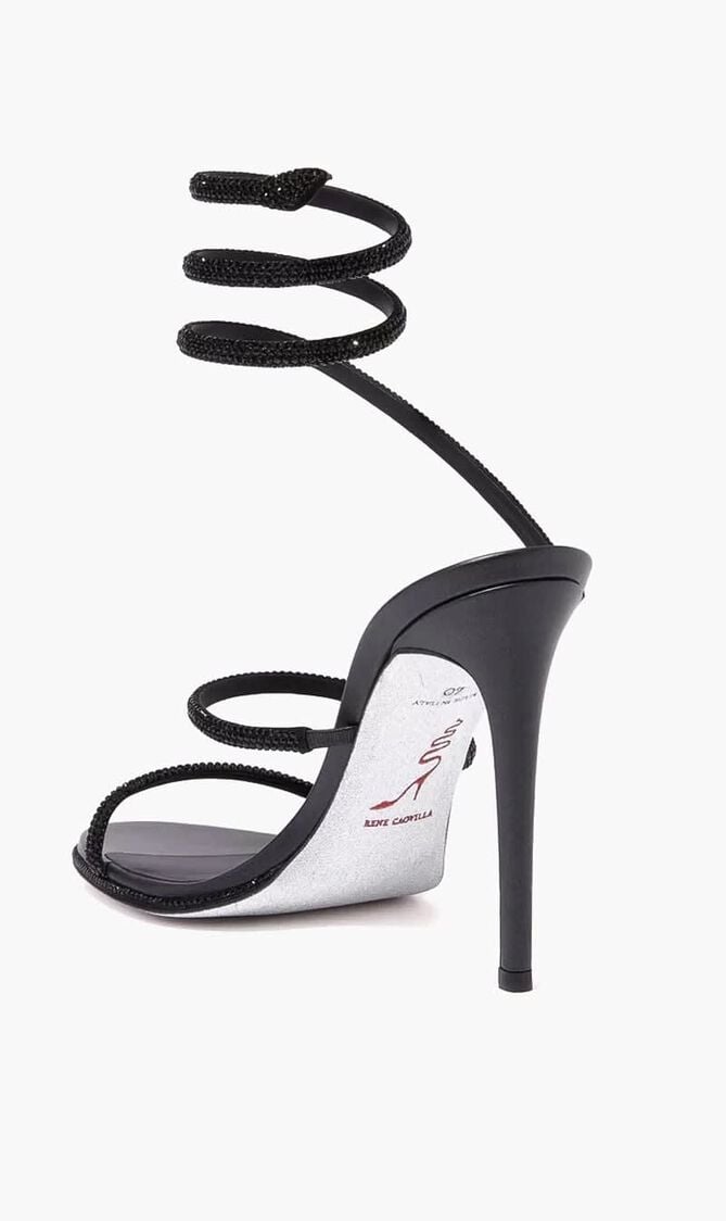CLEO - BLACK SATIN-LAMBJET STRASS