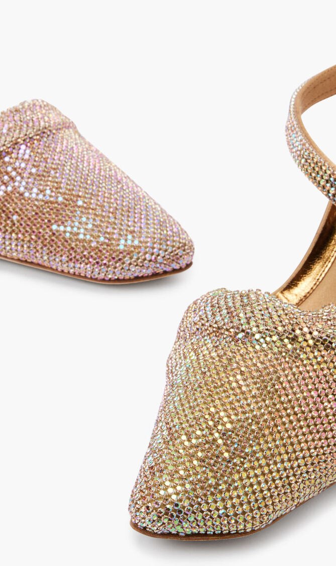 Crystal Strap Mules