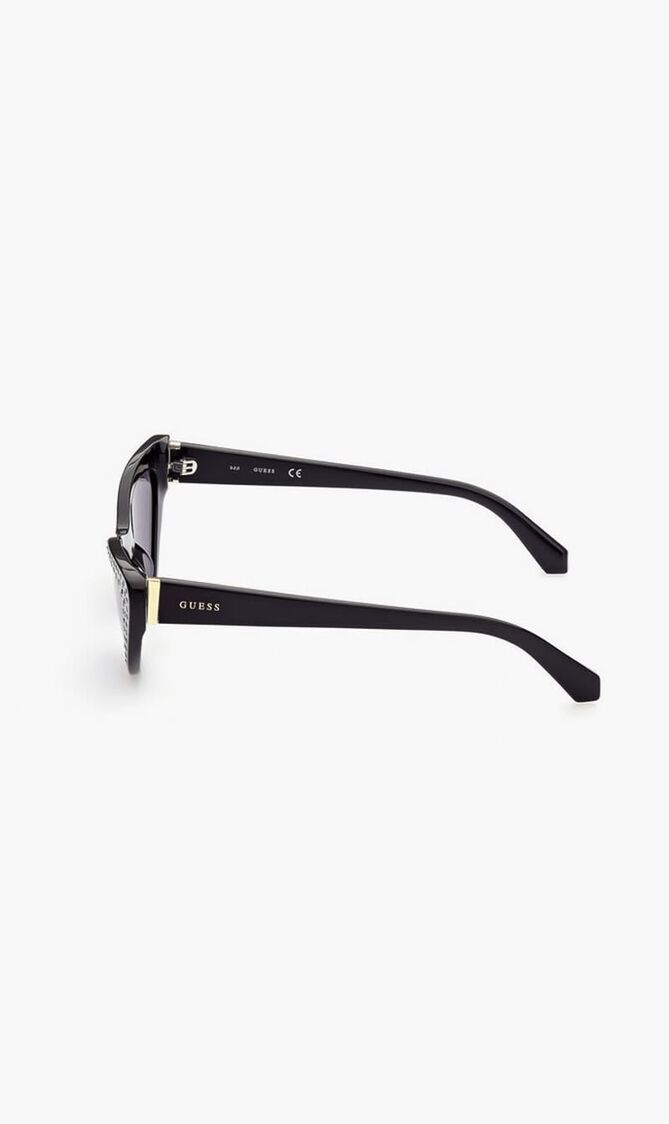 CATEYE BLACK FRAME, BLACK LENS