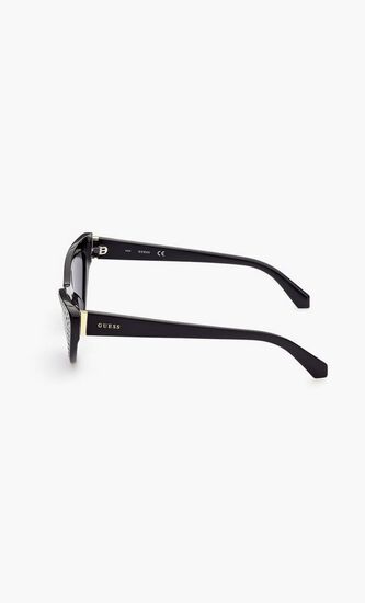 CATEYE BLACK FRAME, BLACK LENS