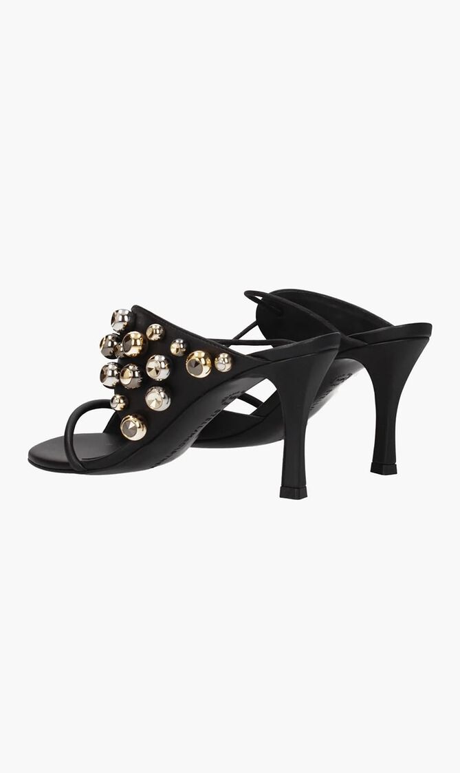 100 Lace Up Stud Mules