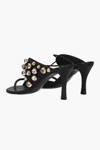100 Lace Up Stud Mules