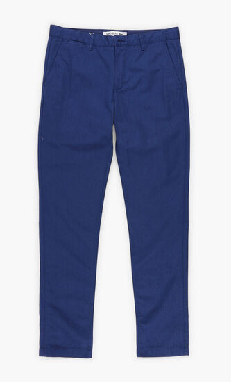 Slim Fit Cotton-Linen Chino Pants
