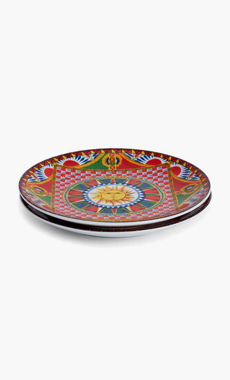 Carretto Sun Dessert Plate Round 19cm Set Of 2