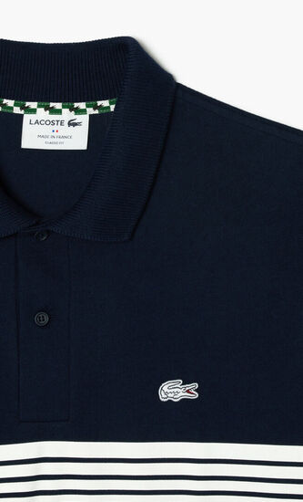 French Made Original L.12.12 Print Polo Shirt