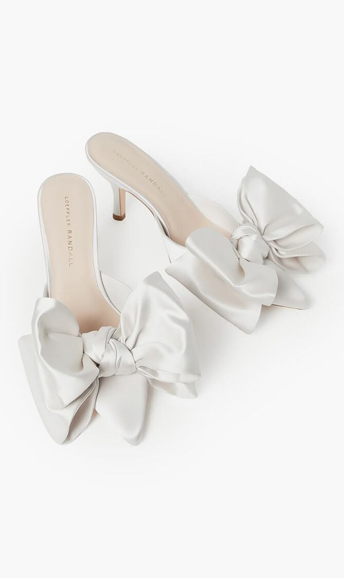 Satin Bow Mule Satin Bow Mule