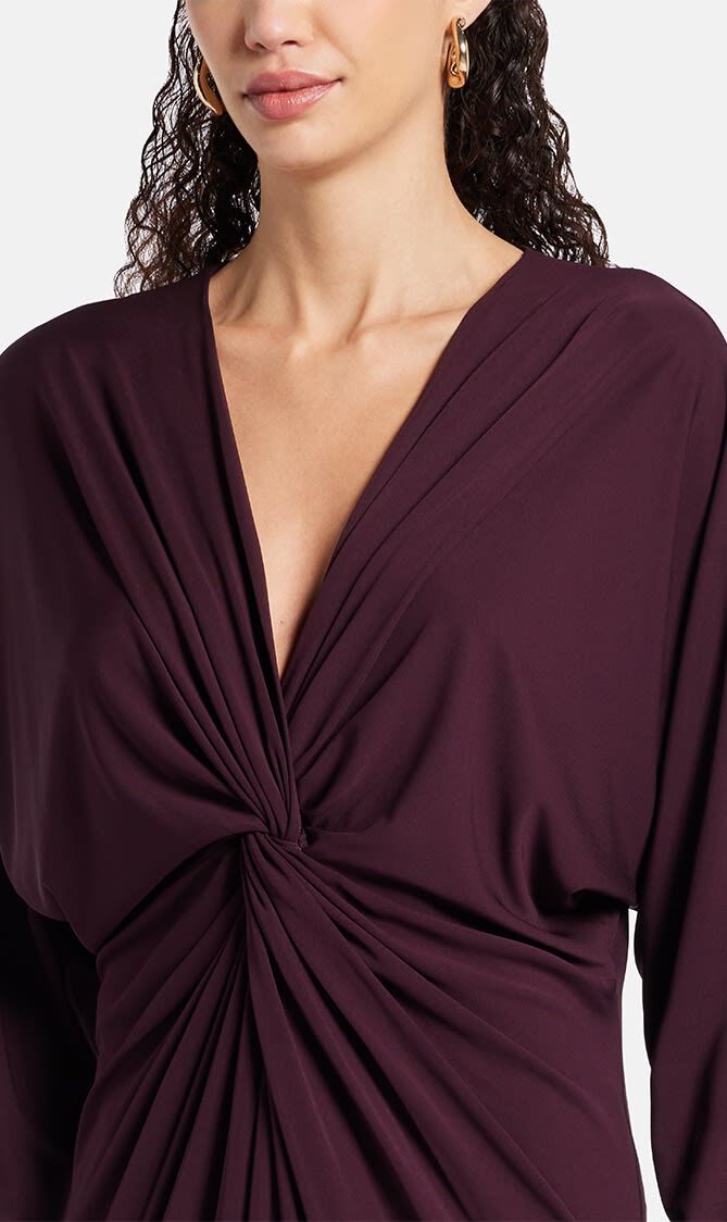 MATHILDE DRESS BORDEAUX