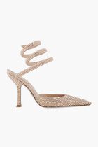 Cleo Gold Pump With Crystals