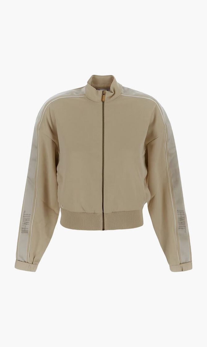 CONDENCED CROP TRACKJKT OYSTER WHITE NO