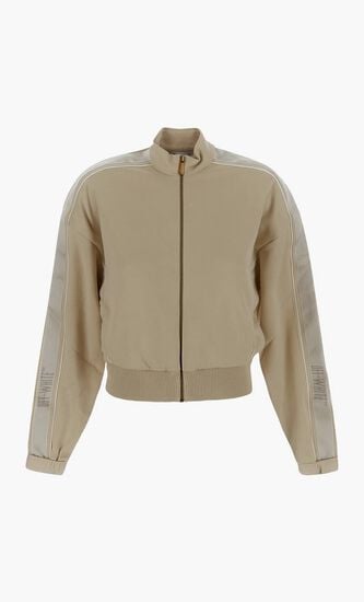CONDENCED CROP TRACKJKT OYSTER WHITE NO