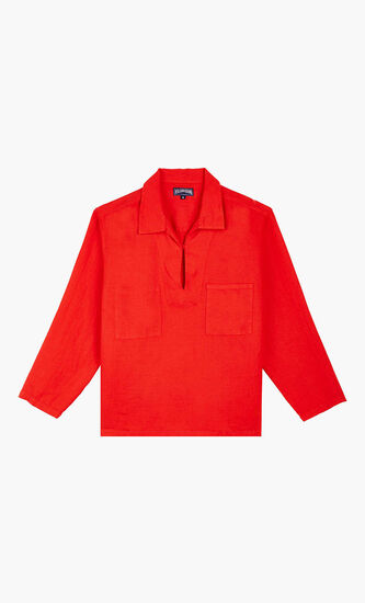 Linen Vareuse Solid Shirt