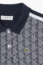 Slim Fit Monogram Jacquard Polo Shirt