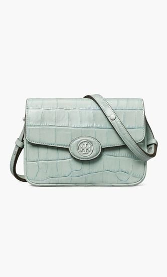 Robinson Croc-Embossed Convertible Shoulder Bag
