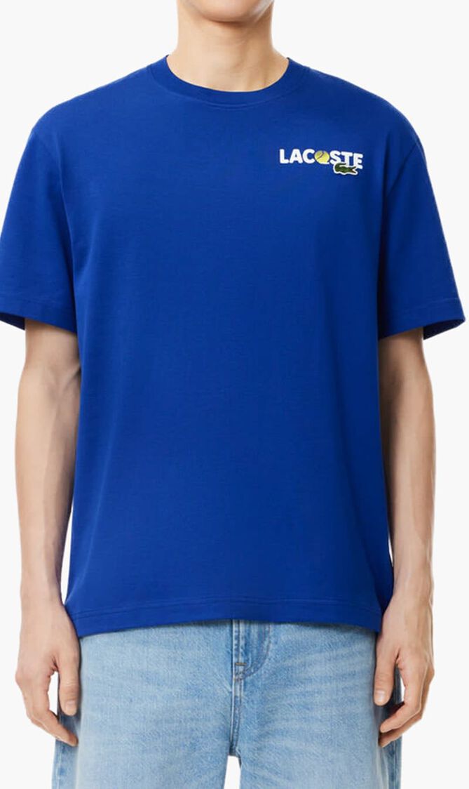 Heavy Cotton Jersey Back Print T-shirt