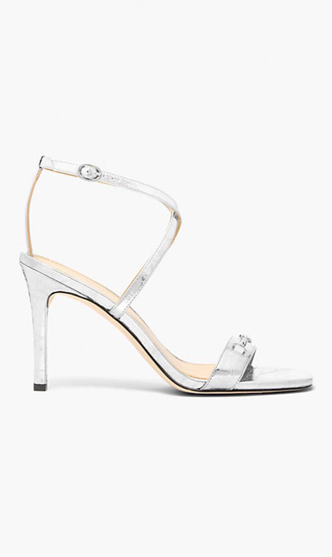 Lena Metallic Leather Sandal