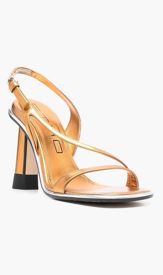 100 Metallic Leather Sandals
