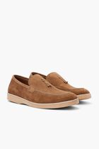 Suede Solid Loafers
