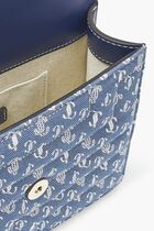 Varenne Shoulder Aja Quilted Jc Monogram Denim Denim/Light Gold