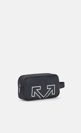 HERITAGE TOILETRY POUCH BLACK WHITE