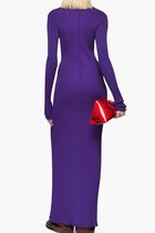 CARDIGAN STRETCH VISCOSE PURPLE
