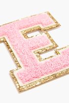 Chenille Sparkle Letter 'E' patch