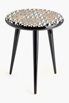 FST STOOL CHIAVI ORO E LOSANGHE BLACKWHITE