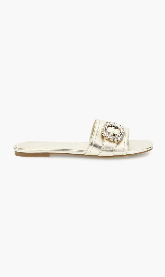 Ramadan Satin Buckle Flat Sandals