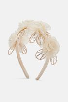 CREAM SEQUIN TULLE HEADBAND