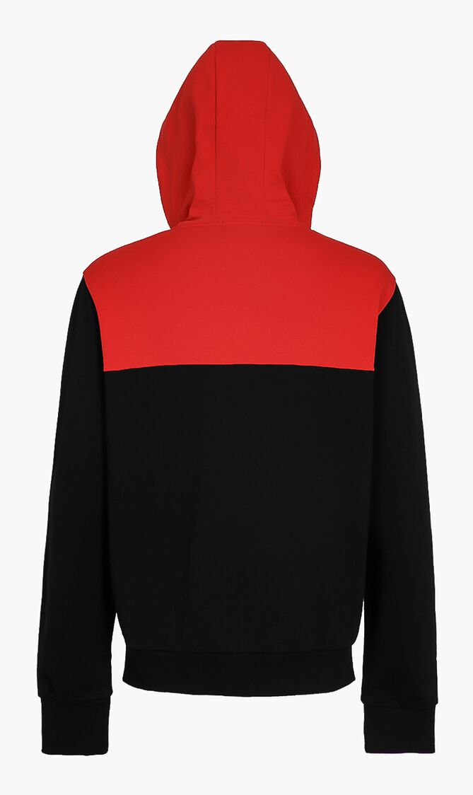 Colorblock Logo Zip Up Hoodie