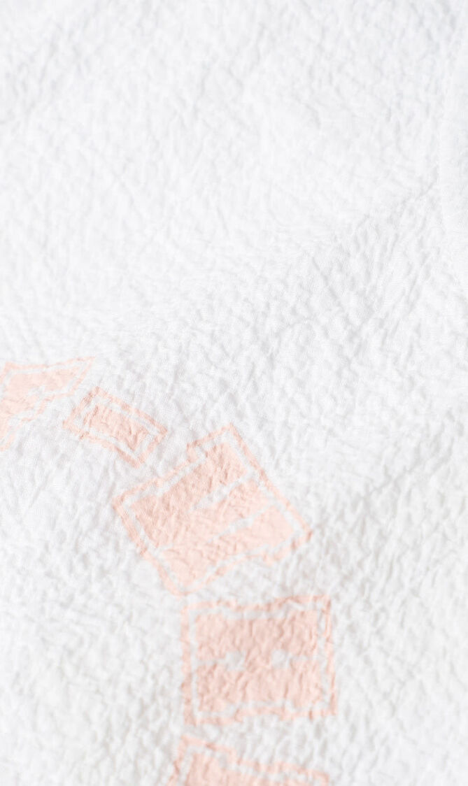 TEAM 23 TEE DRESS SS WHITE PINK