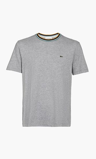 Tipped Rib Collar Tee