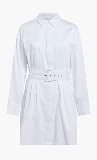 LS AGATA SOLID SHIRTDRESS