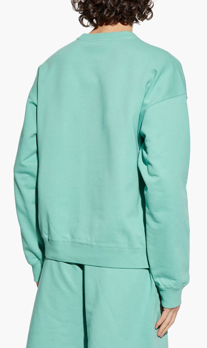 SWEATSHIRT NON BRUSHED SWEAT FABRIC MEDUSA PATCH