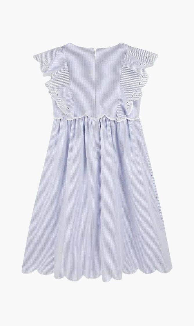 Broderie Anglaise Striped Dress