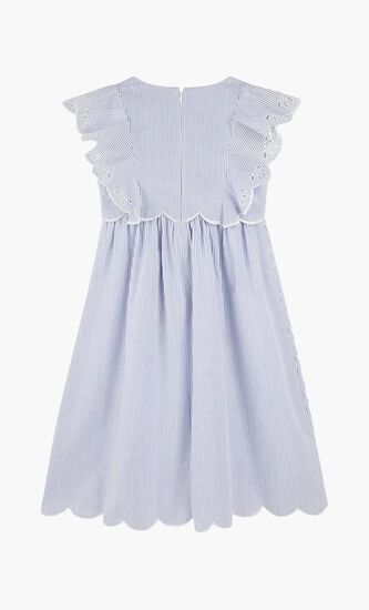 Broderie Anglaise Striped Dress