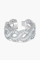 SJC HYPERBOLA BRACELET L WAVE WHITE RHS M
