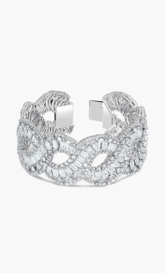 SJC HYPERBOLA BRACELET L WAVE WHITE RHS M