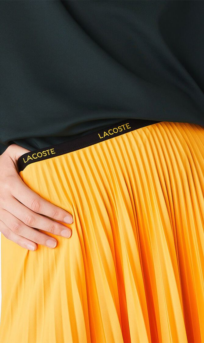 Elasticised Pleated Jersey Skirt