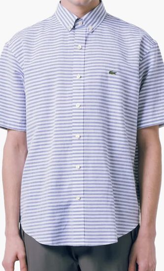 Cotton Linen Striped Shirt