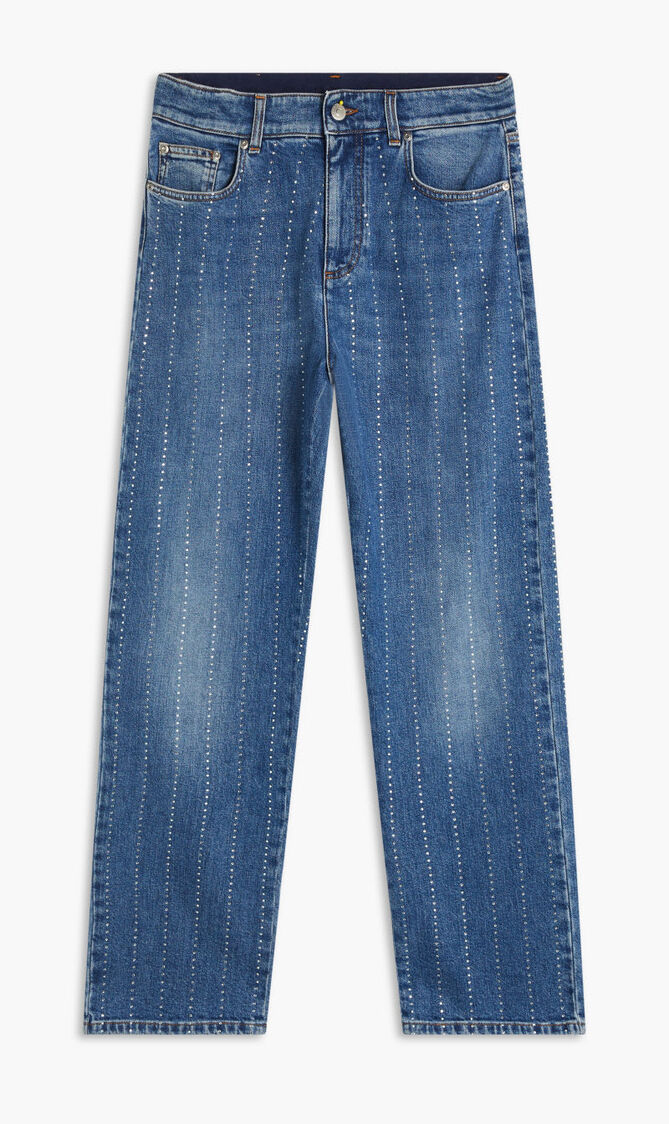 BLUE HOTFIX STRIPES STRAIGHT