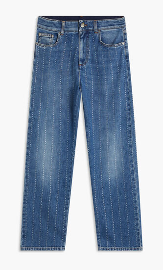 BLUE HOTFIX STRIPES STRAIGHT