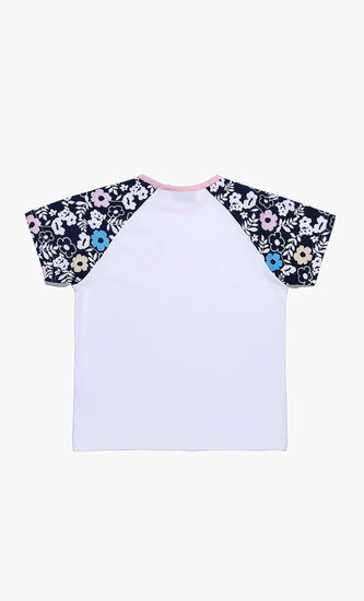 Flower Print Logo T-shirt