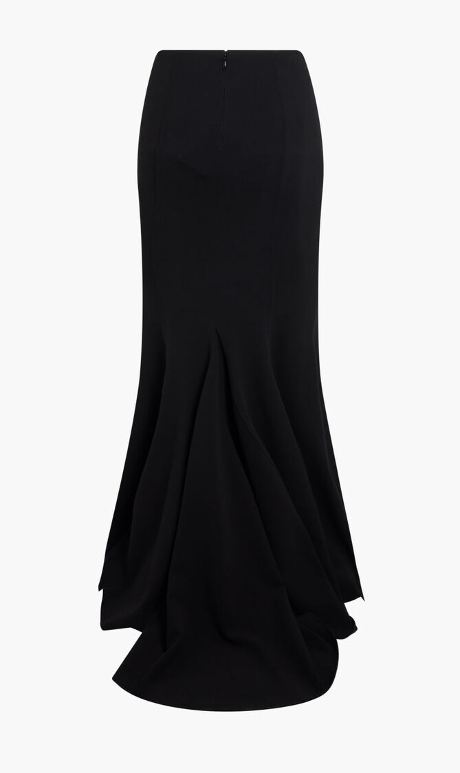 STR WOOL FISHTAIL SKIRT