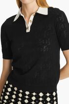 T Monogram Pointelle Polo
