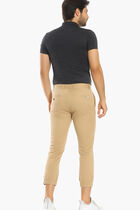 بنطال شينو قطن مطاطي بقصّة ضيقة