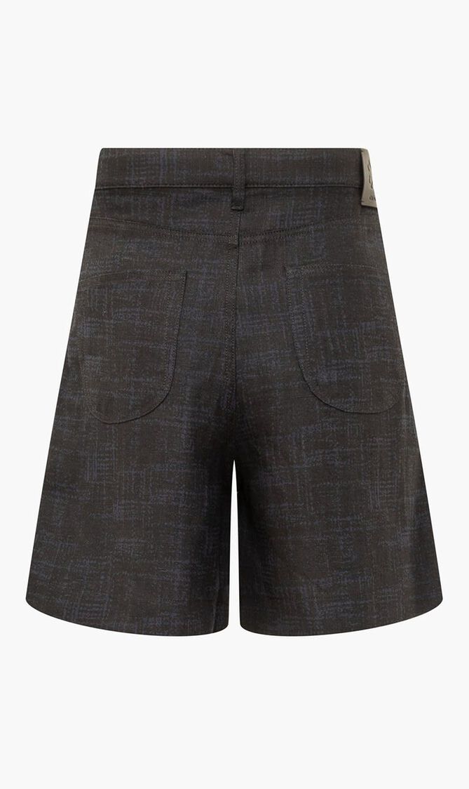 90SLOGO LINEN SHORTS SALONE BLACK